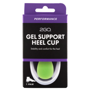 Gel heel cup with support