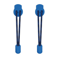 Elastic lock black & blue shoelaces Elastic lock black & blue shoelaces