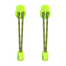 Elastic lock black & neon yellow laces Elastic lock black & neon yellow laces