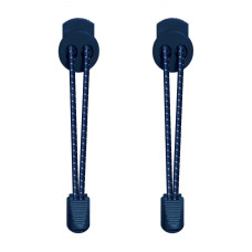 Reflective lock navy blue shoelaces Reflective lock navy blue shoelaces