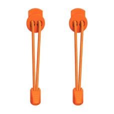 Elastic lock orange shoelaces Elastic lock orange shoelaces