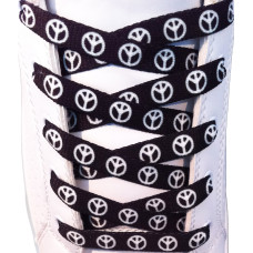 Black peace shoelaces Black peace shoelaces