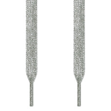 Metallic silver shoelaces Metallic silver shoelaces