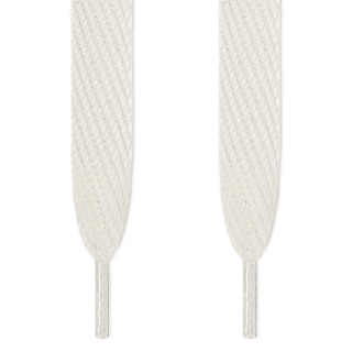 Super wide white shoelaces