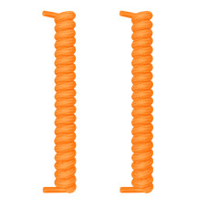 Orange curly shoelaces Orange curly shoelaces