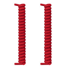 Red curly shoelaces Red curly shoelaces