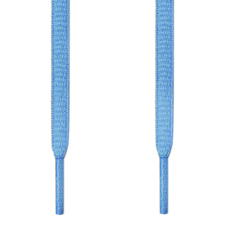 Oval light blue shoelaces