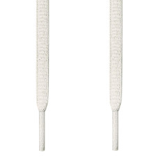 Oval white shoelaces Oval white shoelaces