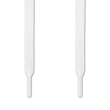 Elastic flat white shoelaces (no tie) Elastic flat white shoelaces (no tie)