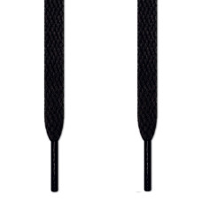 Flat black shoelaces Flat black shoelaces