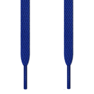 Flat blue shoelaces