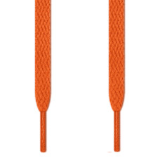 Flat orange shoelaces Flat orange shoelaces