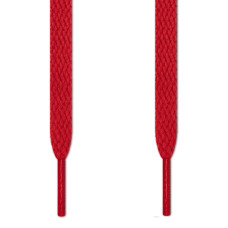 Flat red shoelaces Flat red shoelaces