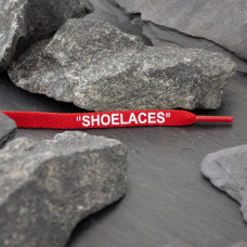 Red OFF-WHITE Shoelaces Red OFF-WHITE Shoelaces
